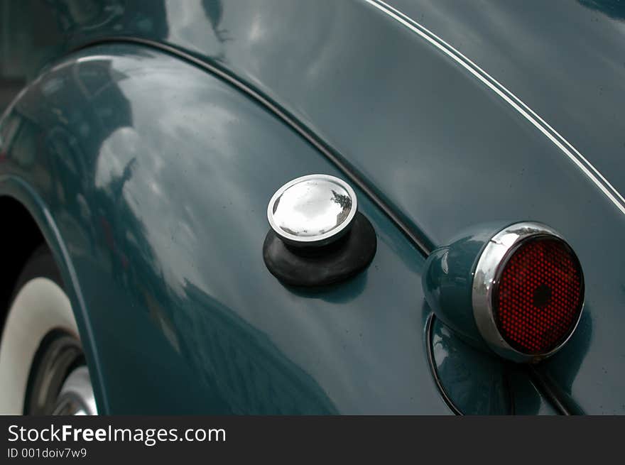 Details of an antique automobile. Details of an antique automobile