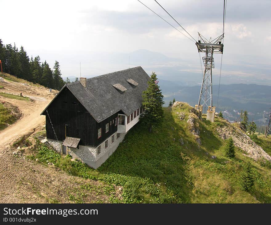 Hut In Mountains