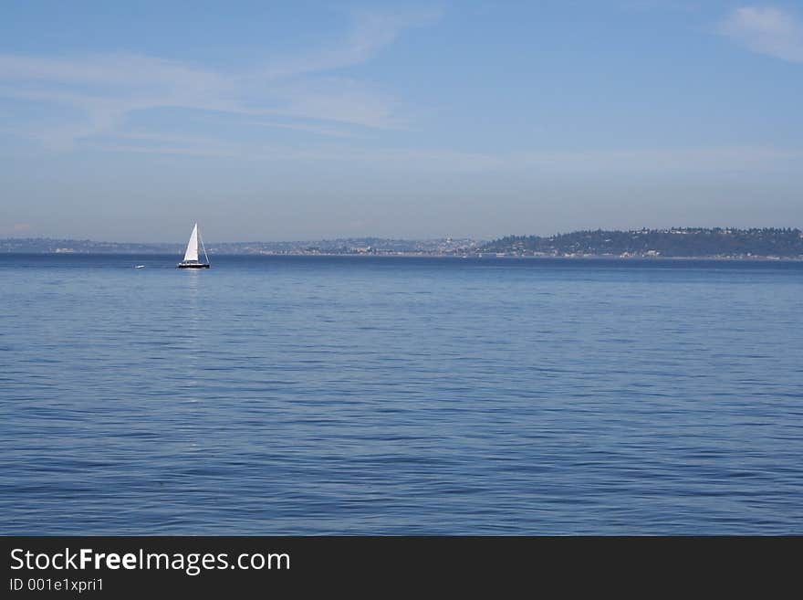 Sailboat in Puget Sound