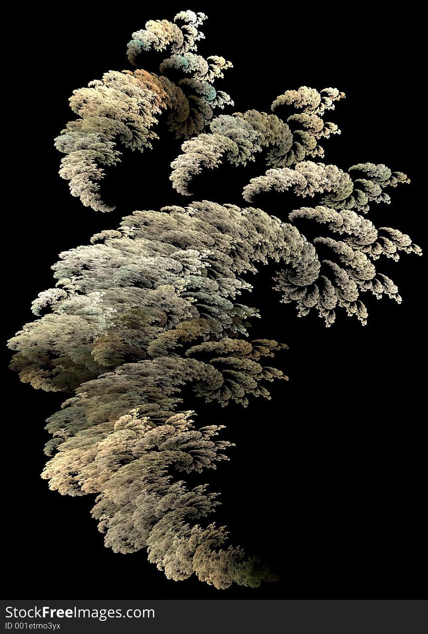 Billowing clouds of dark fractal smoke. Billowing clouds of dark fractal smoke