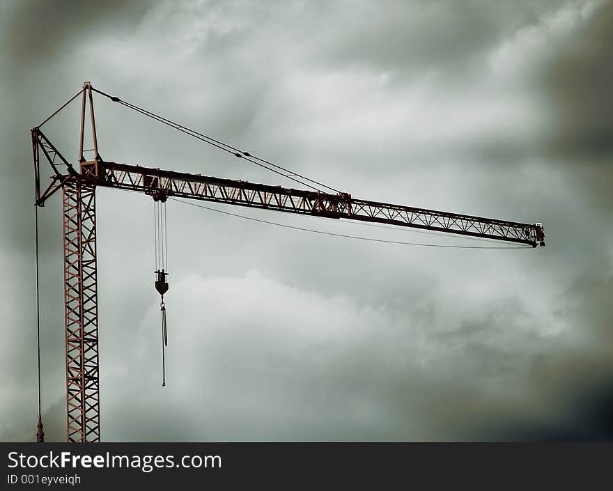 Shot of a crane