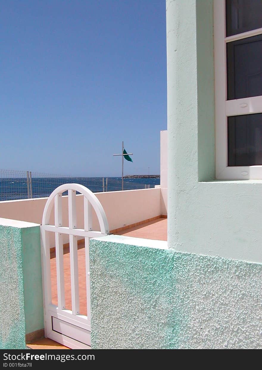 Green Flag at Playa Arinaga, Canary Islands