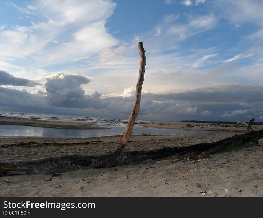 Beautiful background view from the beach