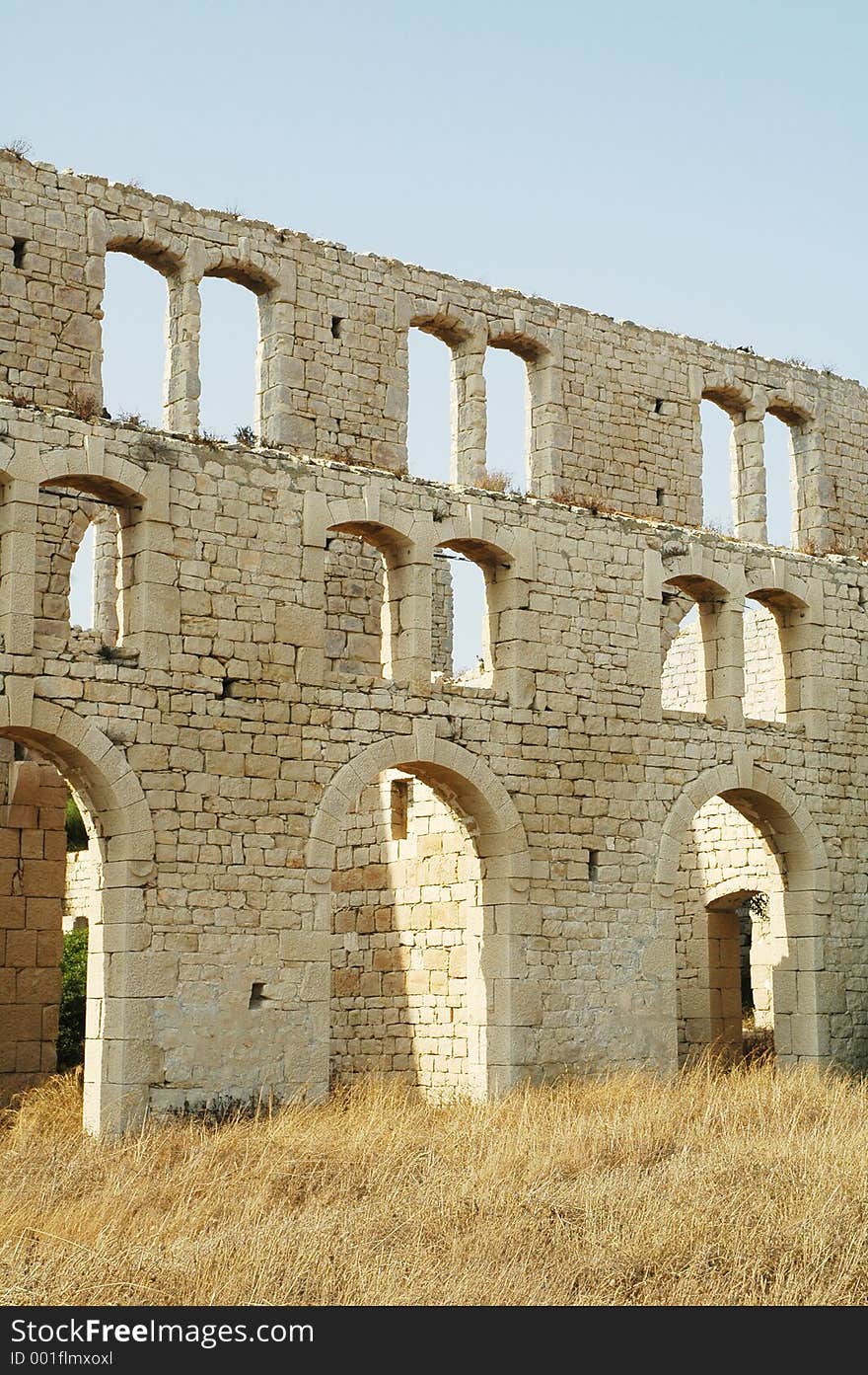 Ruins of burnt down tile factory in Sicily. Ruins of burnt down tile factory in Sicily