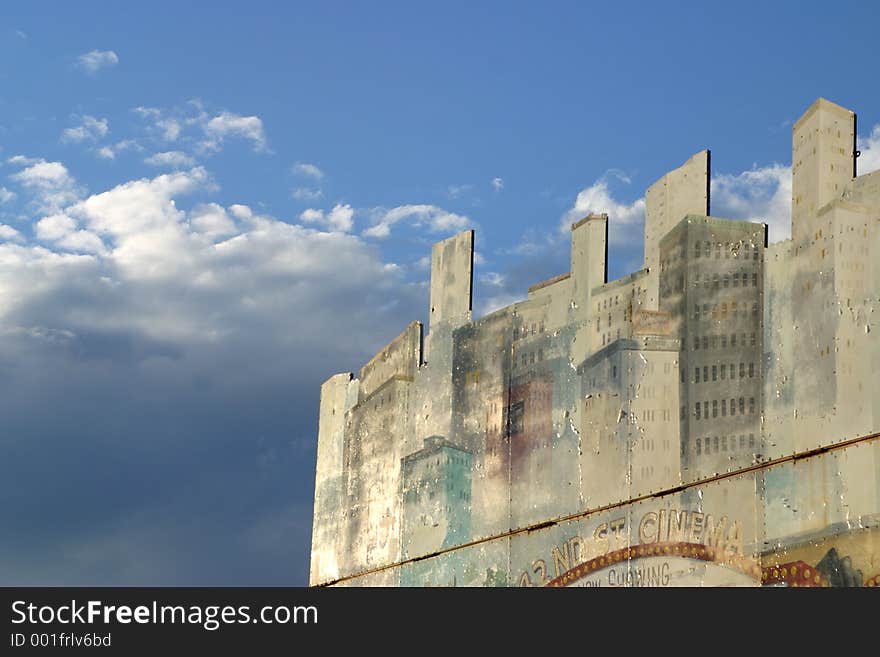 A facade of a building