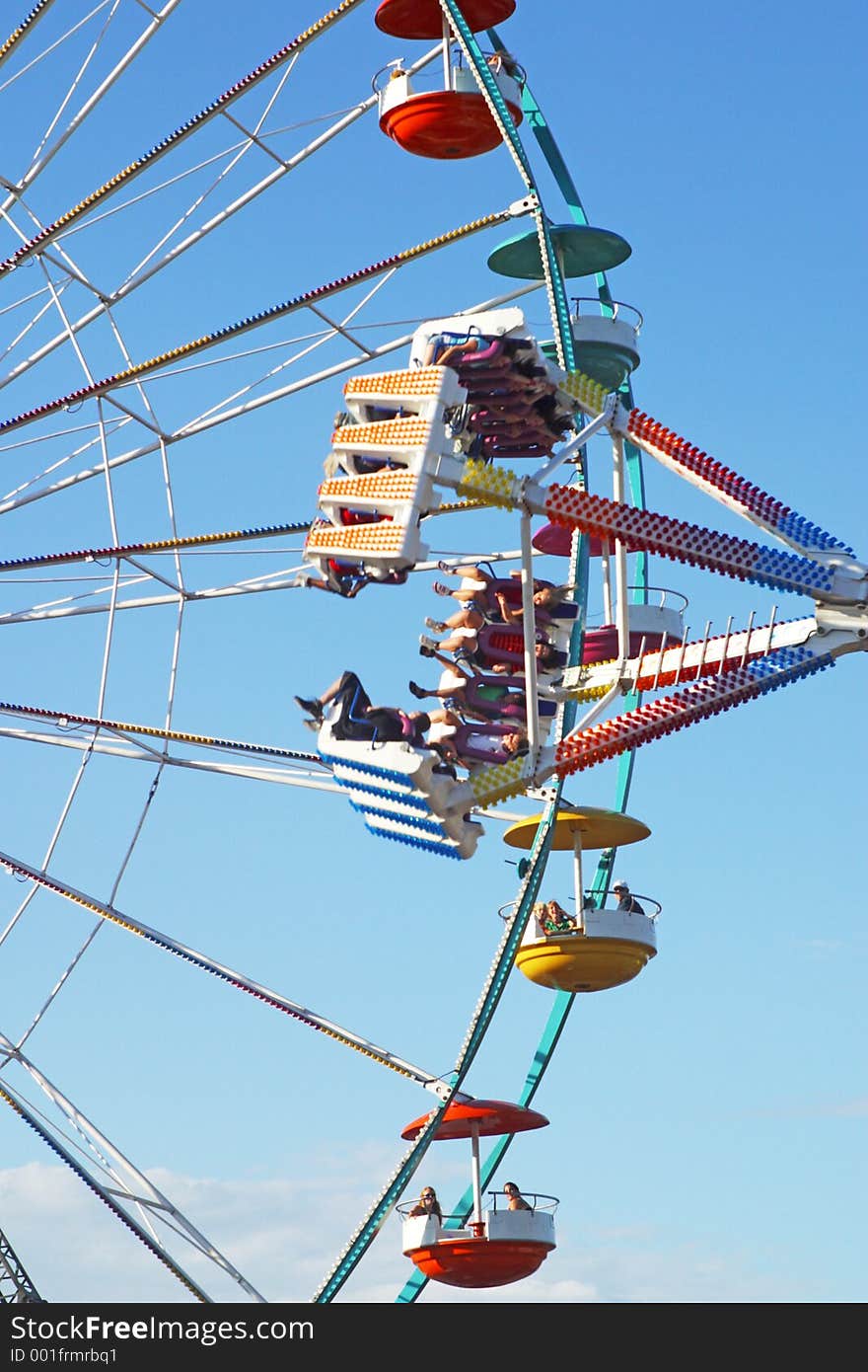 Two Amusement Park Rides. Two Amusement Park Rides