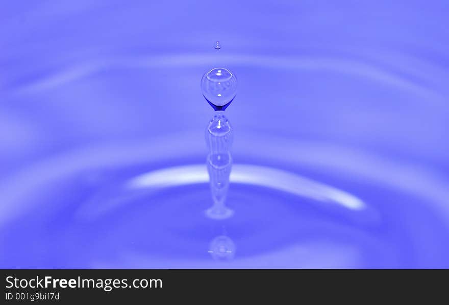 Water drops over blurred background