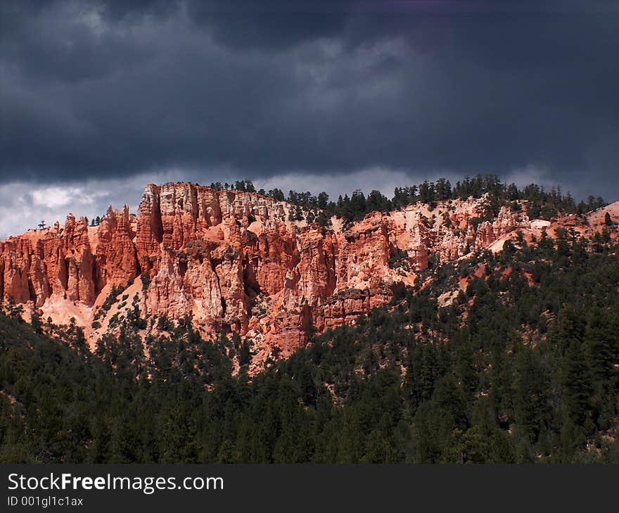 Storm Over Red Cliffs