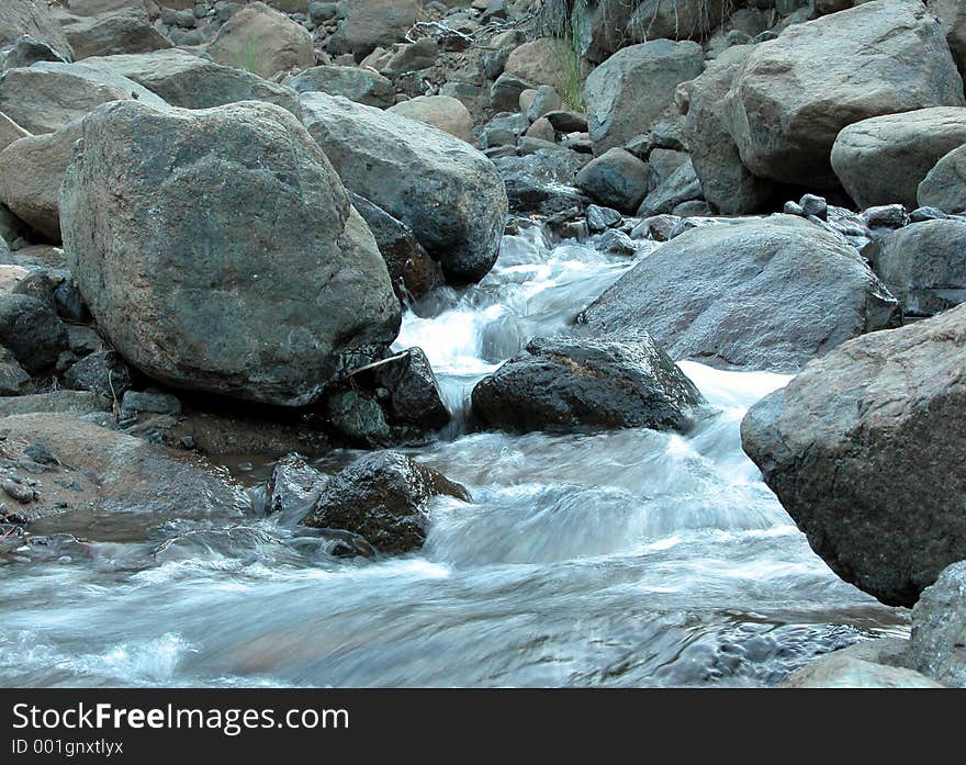 Running water Troodos Cyprus