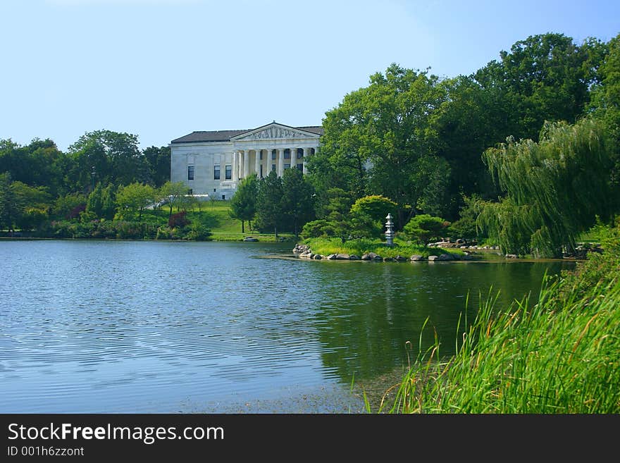 Museum By A Lake