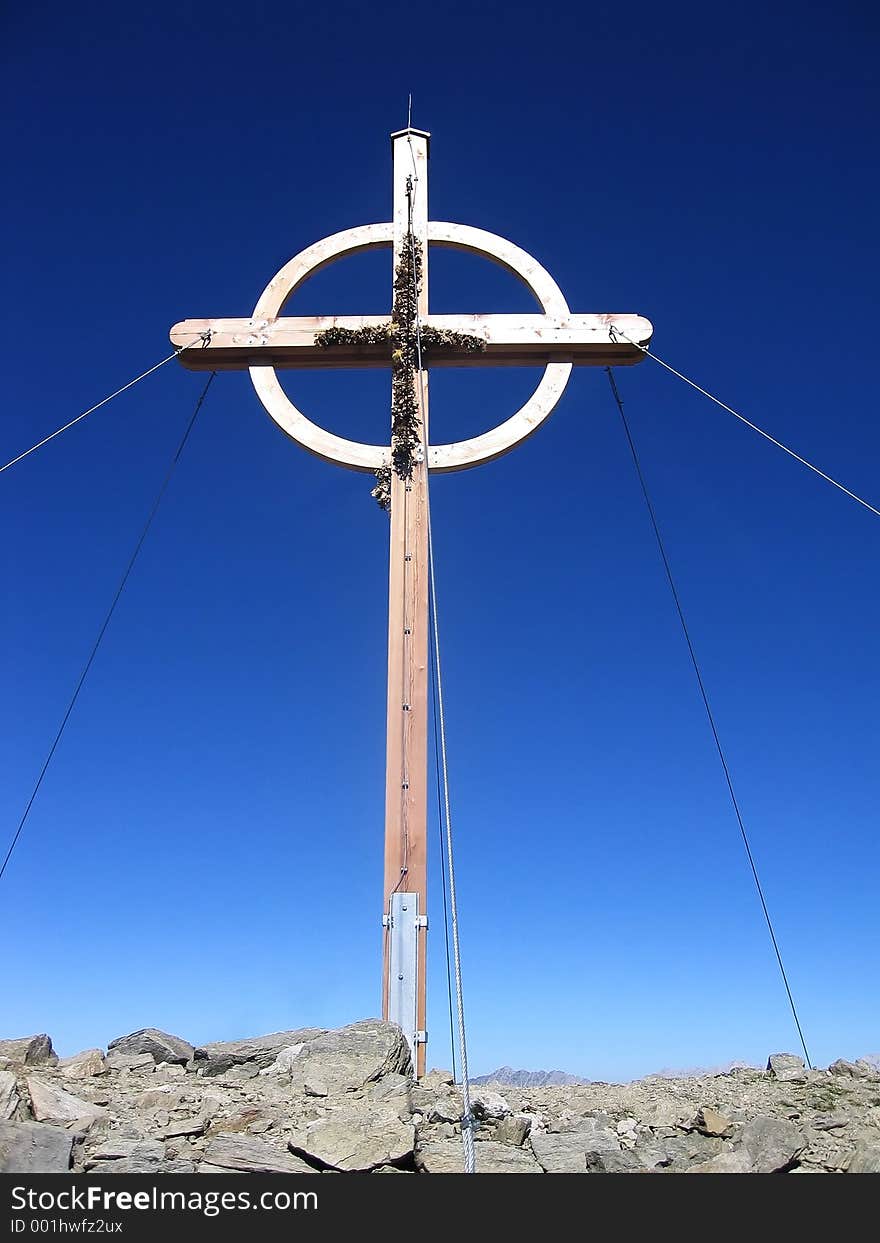 Cross in the mountains of Austria (tyrol)