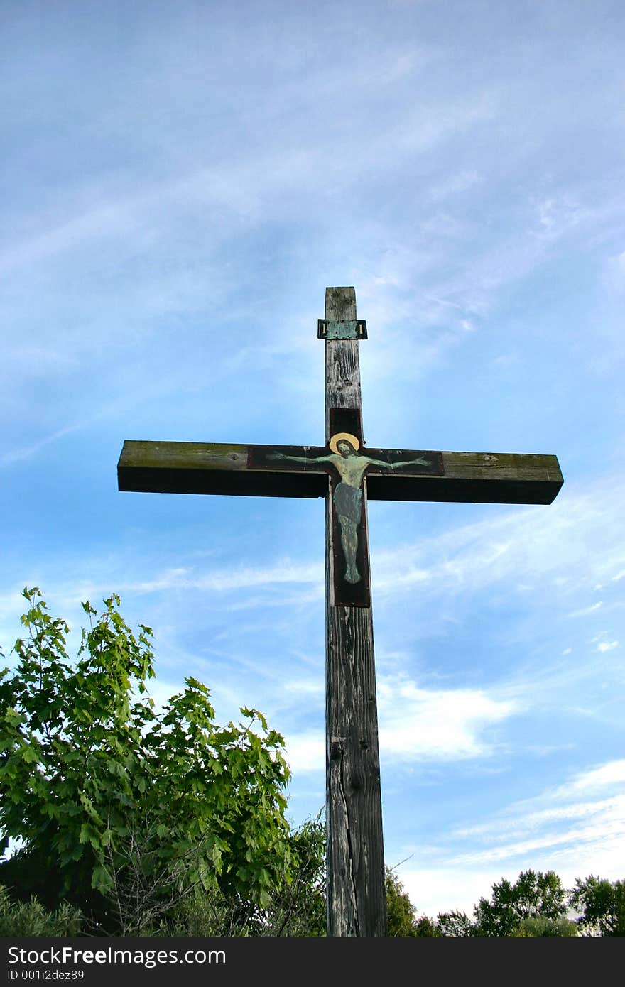 Cross against the sky.