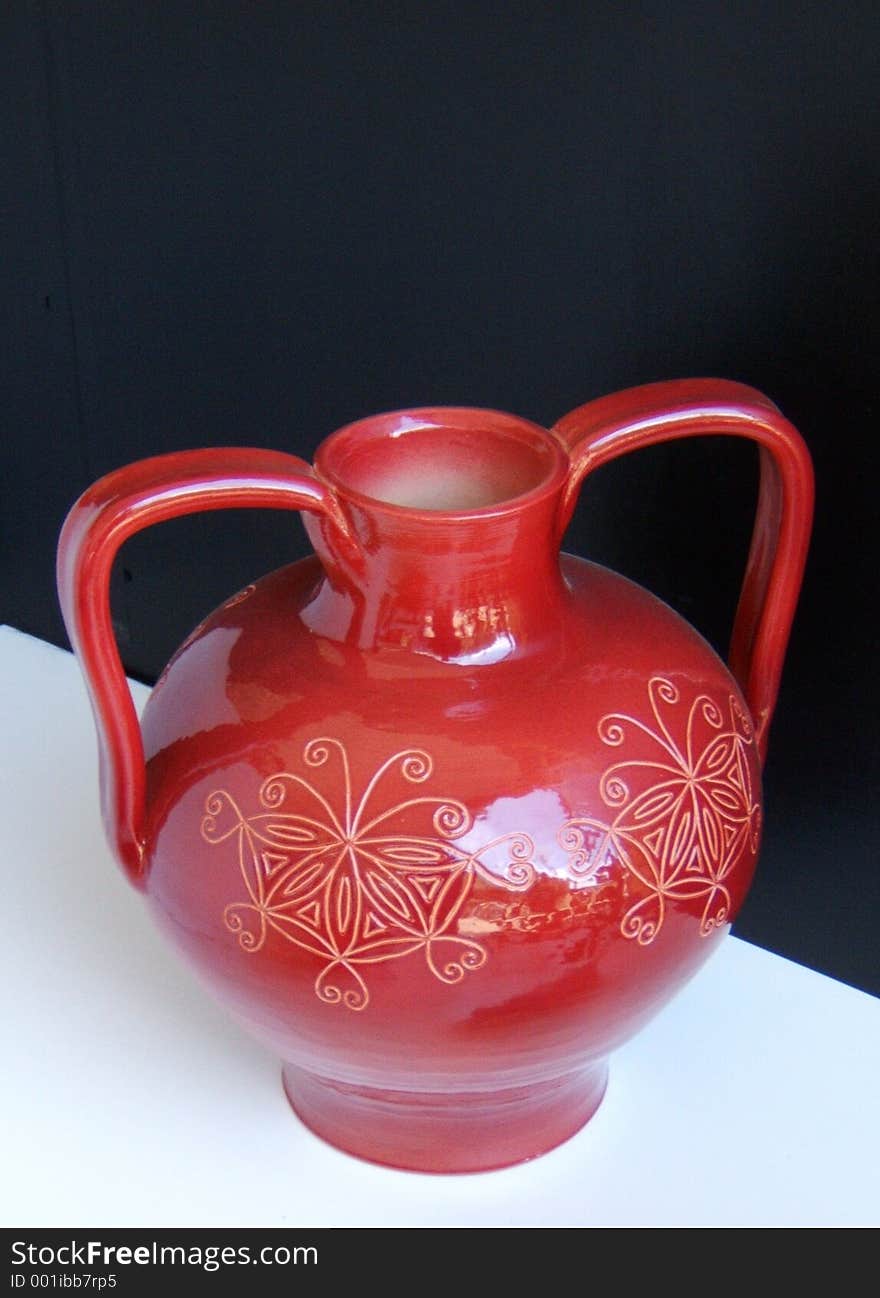 Red Vase