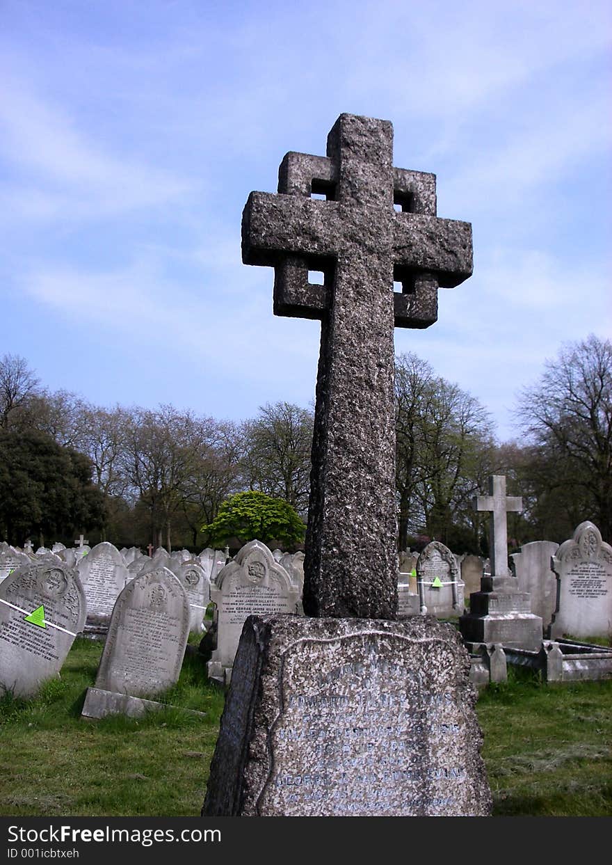 This is a grave in the shape of the Cross. This is a grave in the shape of the Cross.