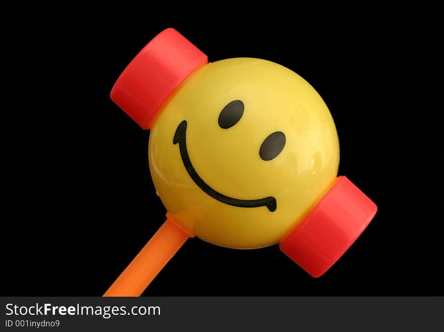 Children's happy face toy hammer