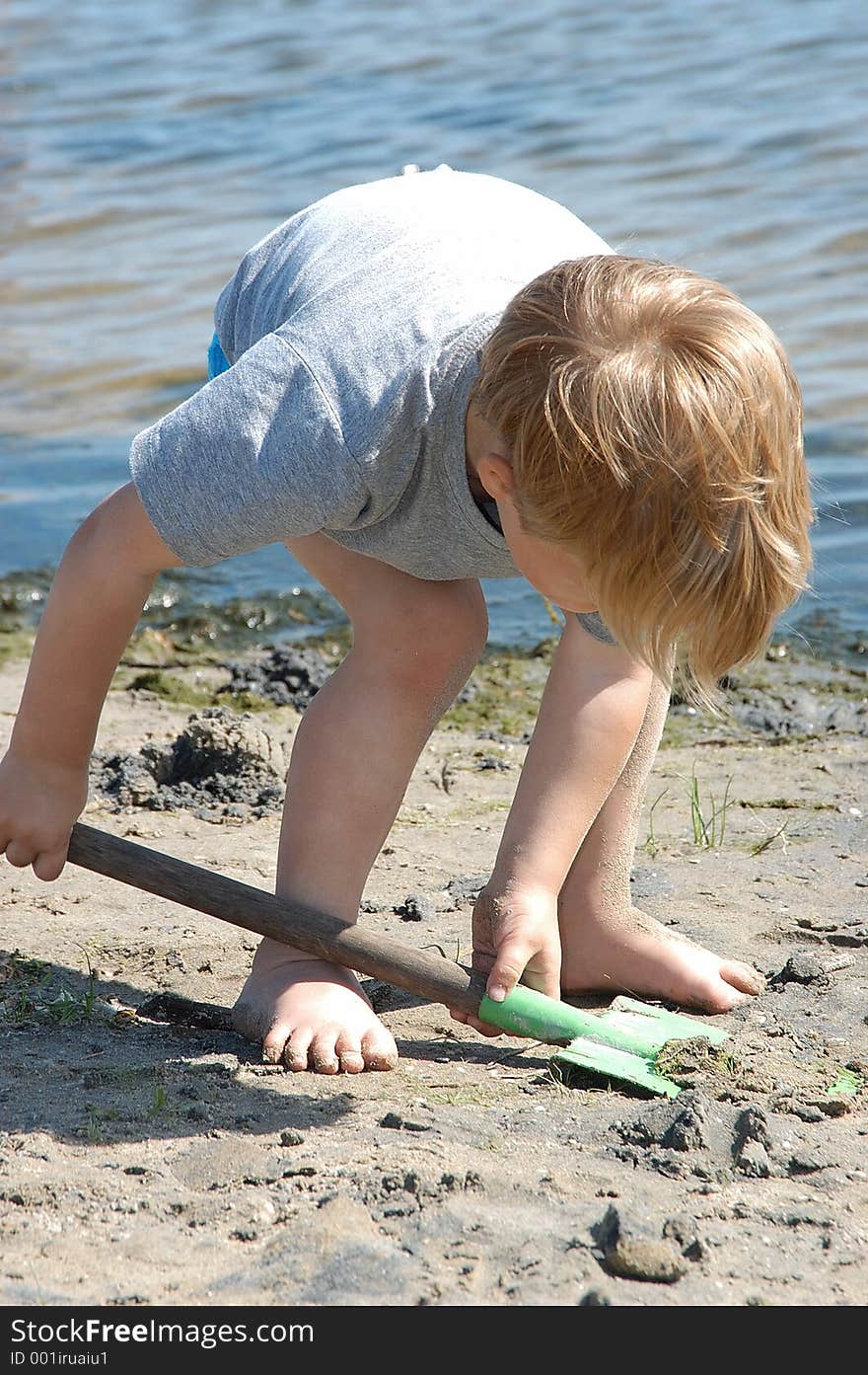 Playing At The Beach