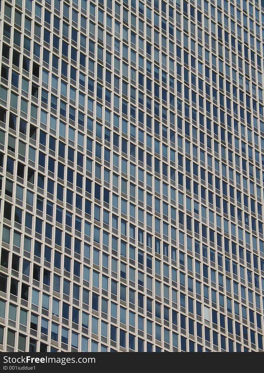 Abstract view of the facade of an office building in downtown Chicago. Abstract view of the facade of an office building in downtown Chicago.