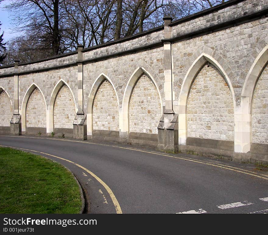 This is the entrance to a graveyard catacombs. This is the entrance to a graveyard catacombs.