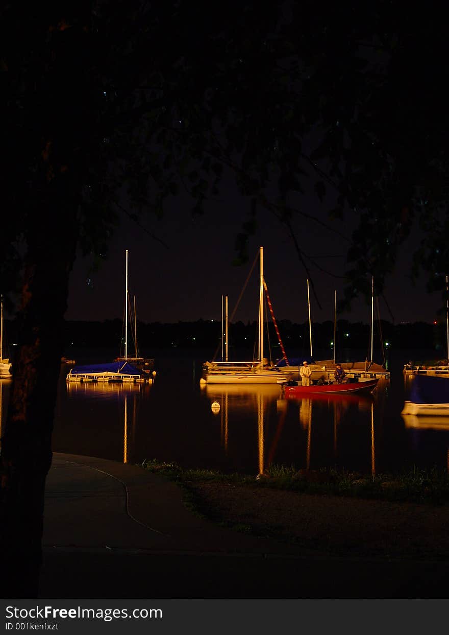 Sails at night