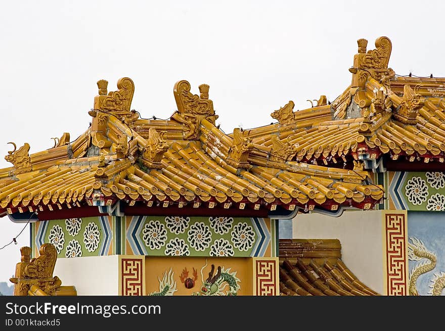 Roof of the chinese temple