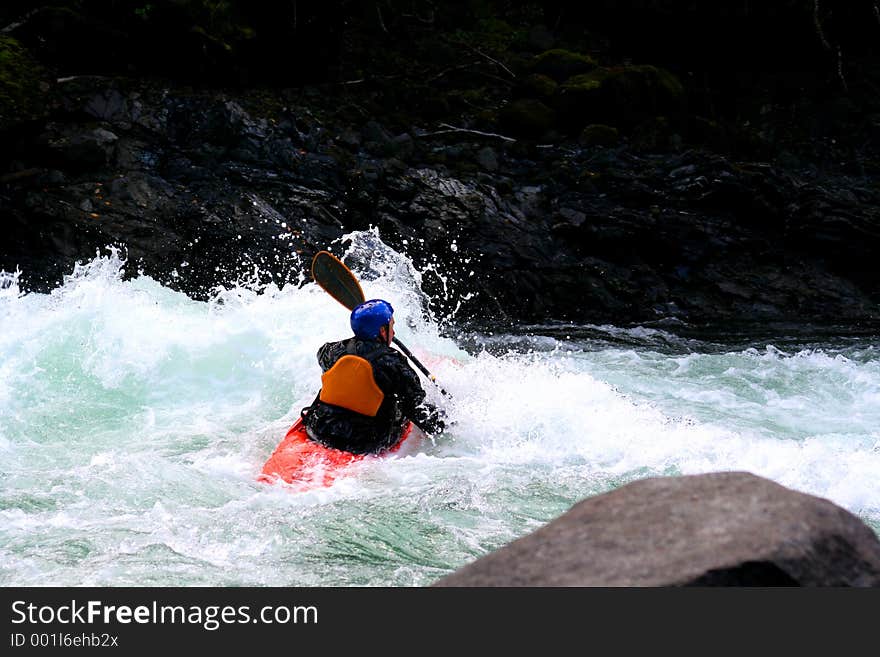 A kayaker