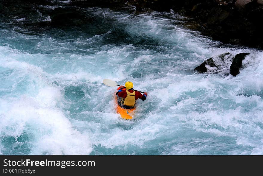 A kayaker