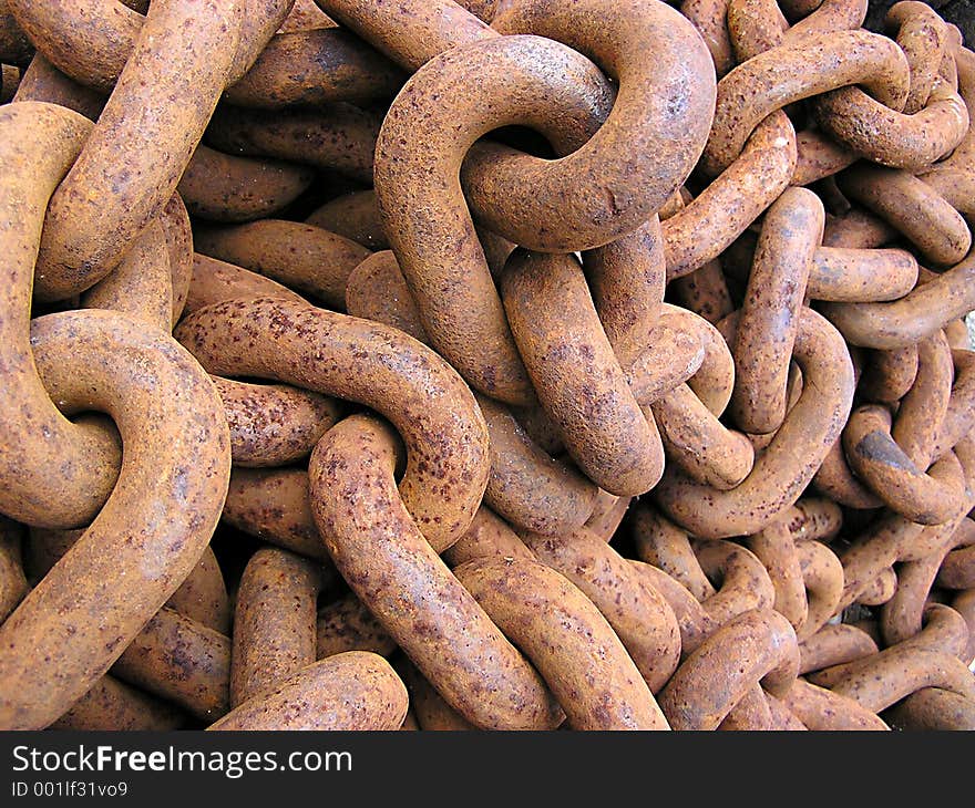 Rusty chain texture