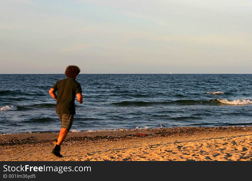 Shaggy beach runner