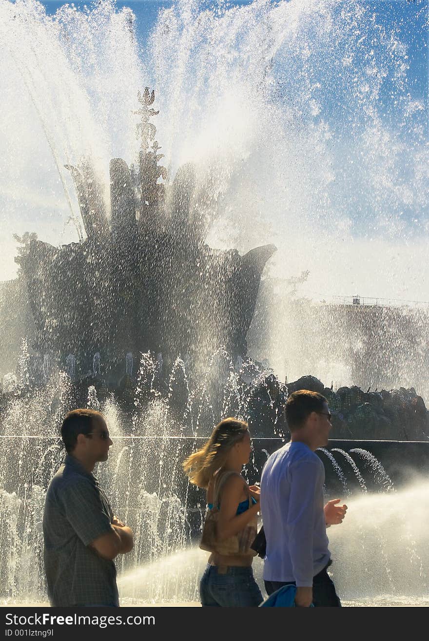 Sunny fountain