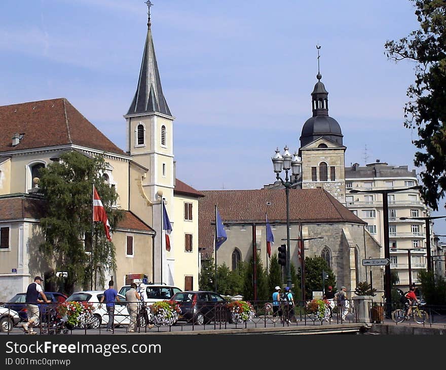 A fine view of the city Annesy, France