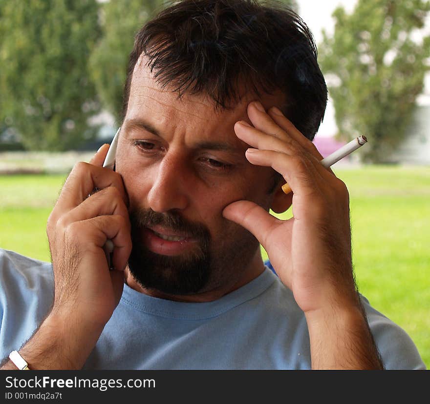 Sports Agent Stressful Phone Call