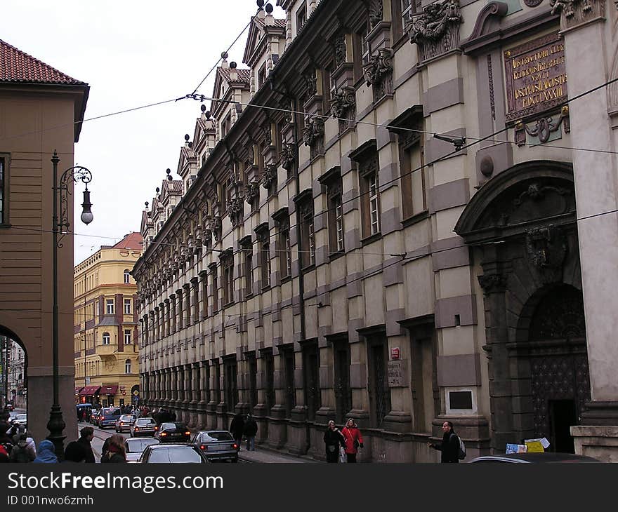 Prague ancient building. Prague ancient building