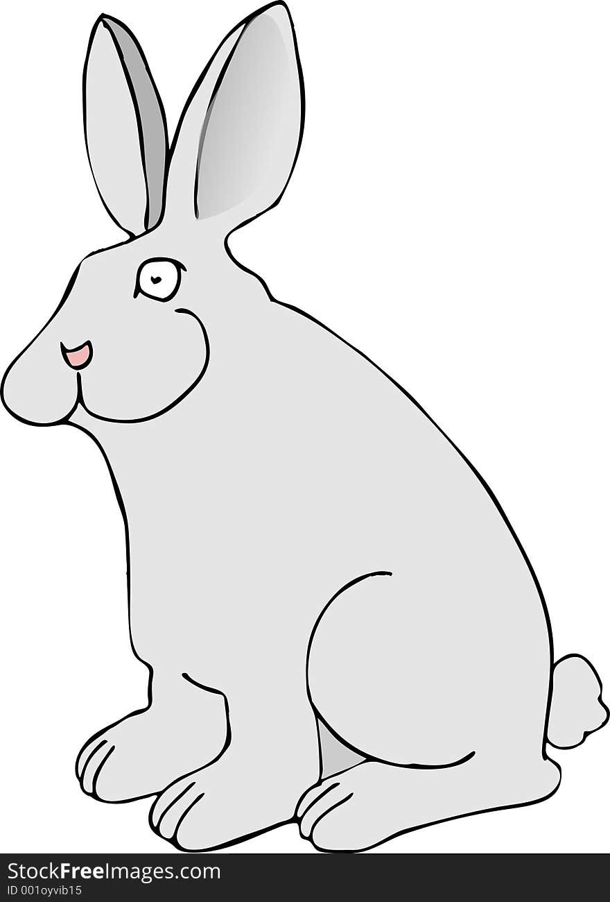 This illustration depicts a bunny rabbit. This illustration depicts a bunny rabbit