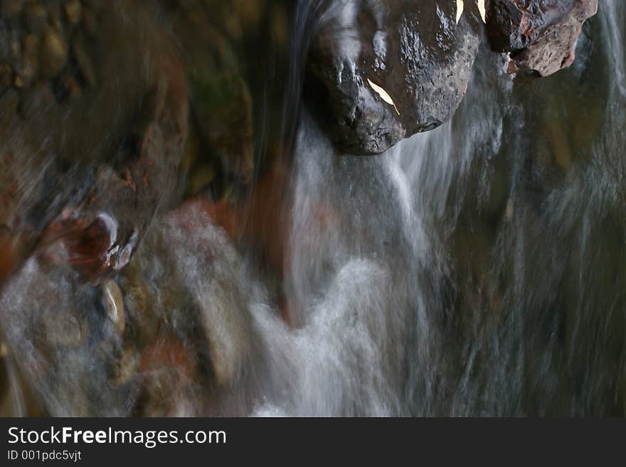 Rocks and water