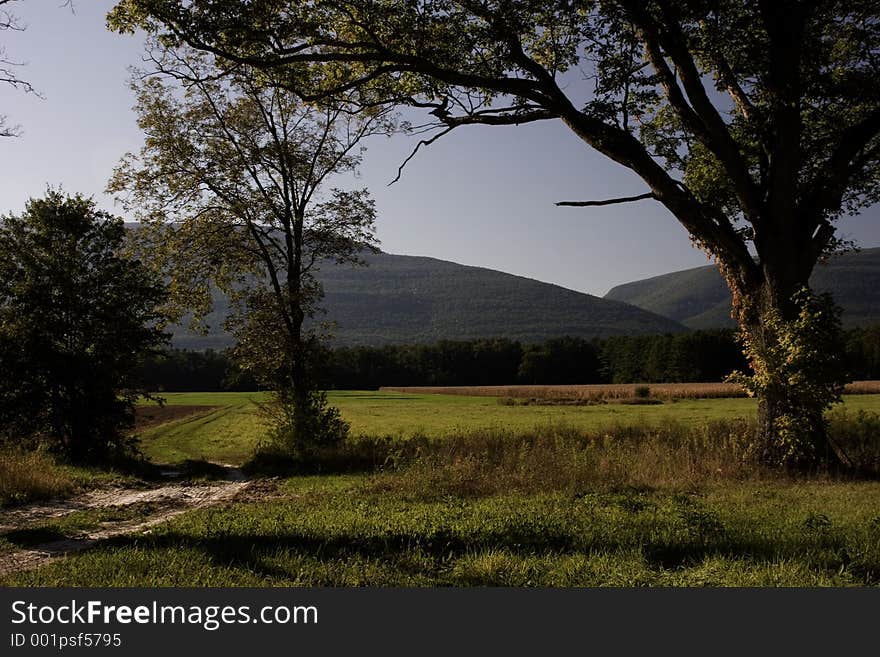 Landscape of autumn in the Hudson Valley. Landscape of autumn in the Hudson Valley