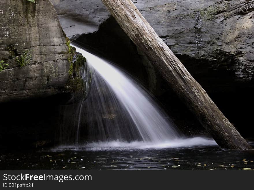 Waterfall in the Hudson valley creeks