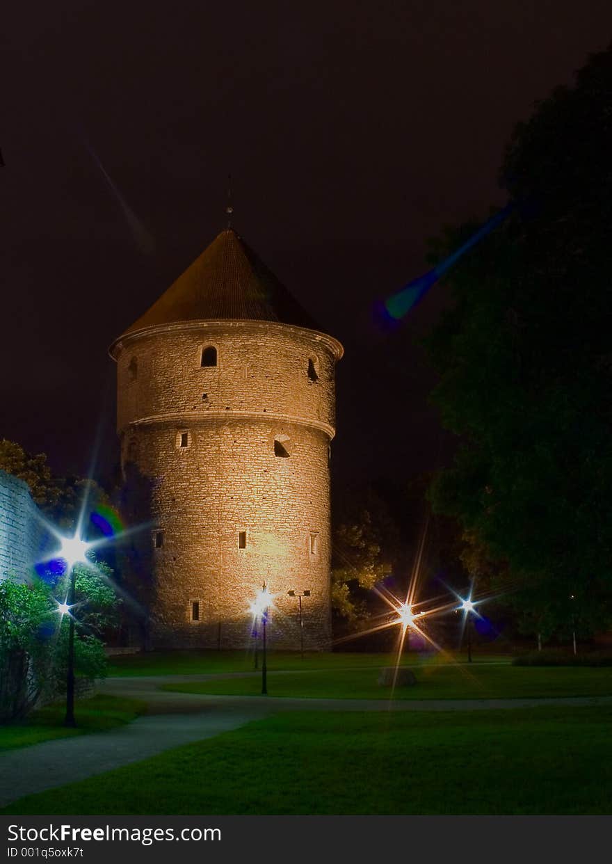 Part of the tallinn city wall, estonia. Part of the tallinn city wall, estonia