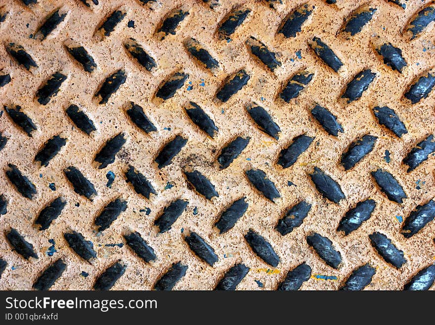 Closeup of worn metal surface. Closeup of worn metal surface.