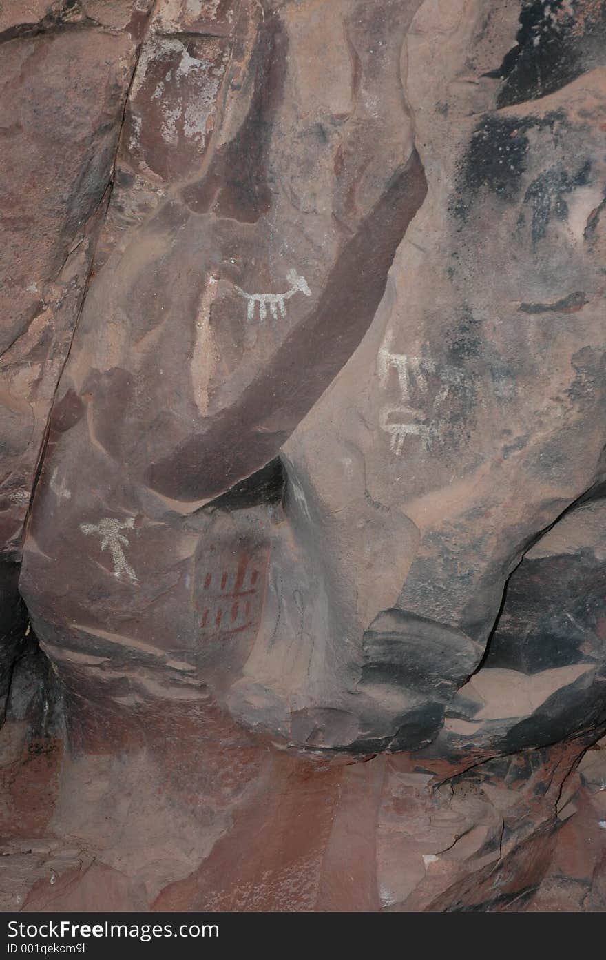 Sinugua Indian Cave art Red Rock Arizona