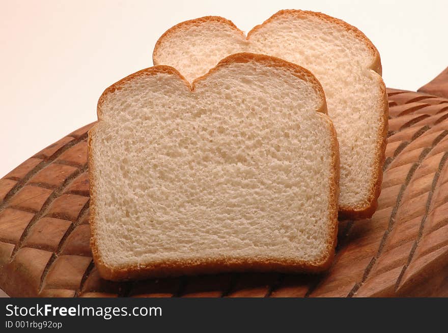 Two slices white bread