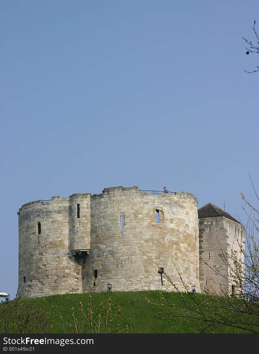 Old Castle Turret in Grassy Mound. Old Castle Turret in Grassy Mound