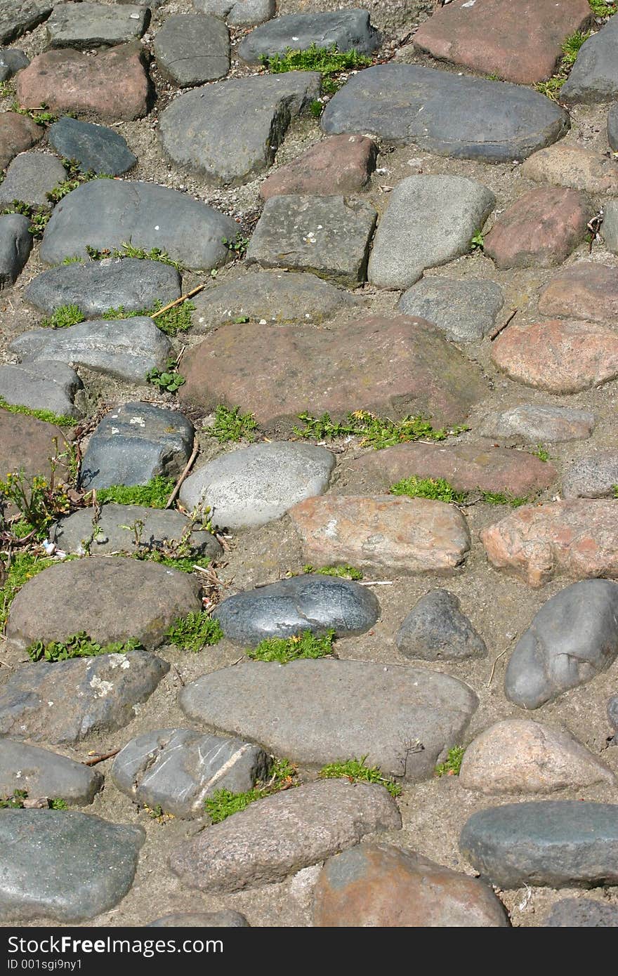 Old Rough Cobbled Street. Old Rough Cobbled Street