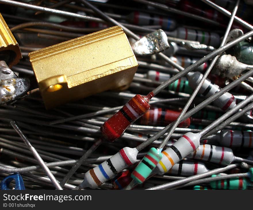 This is part of a collection of electronic components. This is part of a collection of electronic components.