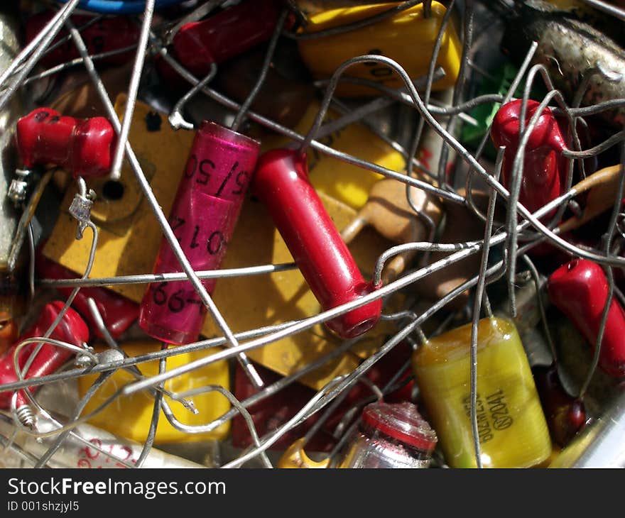 This is part of a collection of electronic components. This is part of a collection of electronic components.