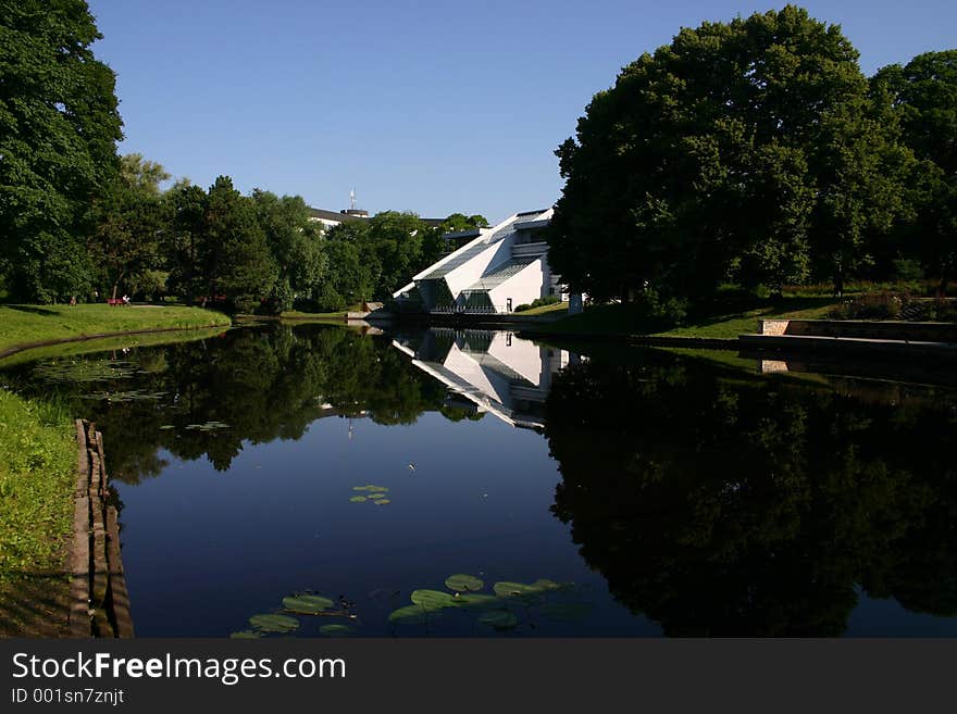 Riga city canal