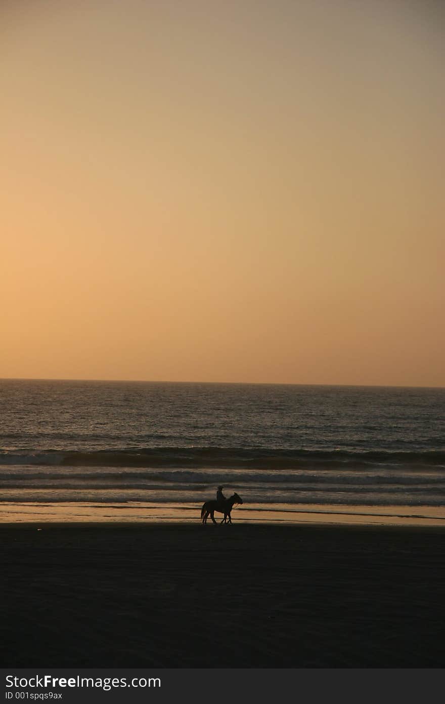 Bowboy in the beach. Bowboy in the beach