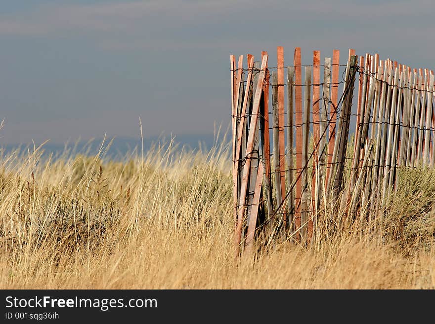 Interesting looking fence in the countryside