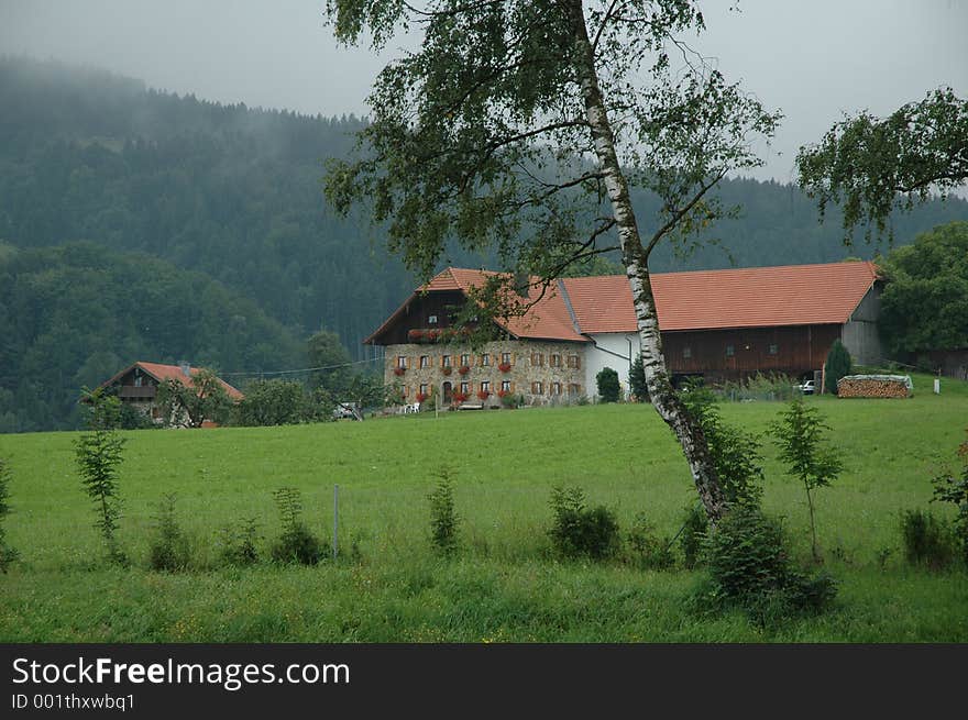 Alpine farmhouse