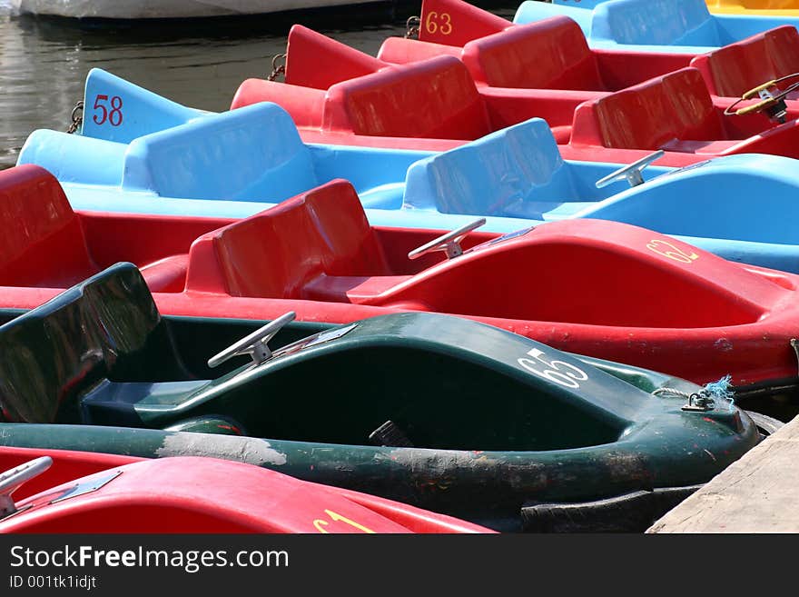 A Line of Pedalos