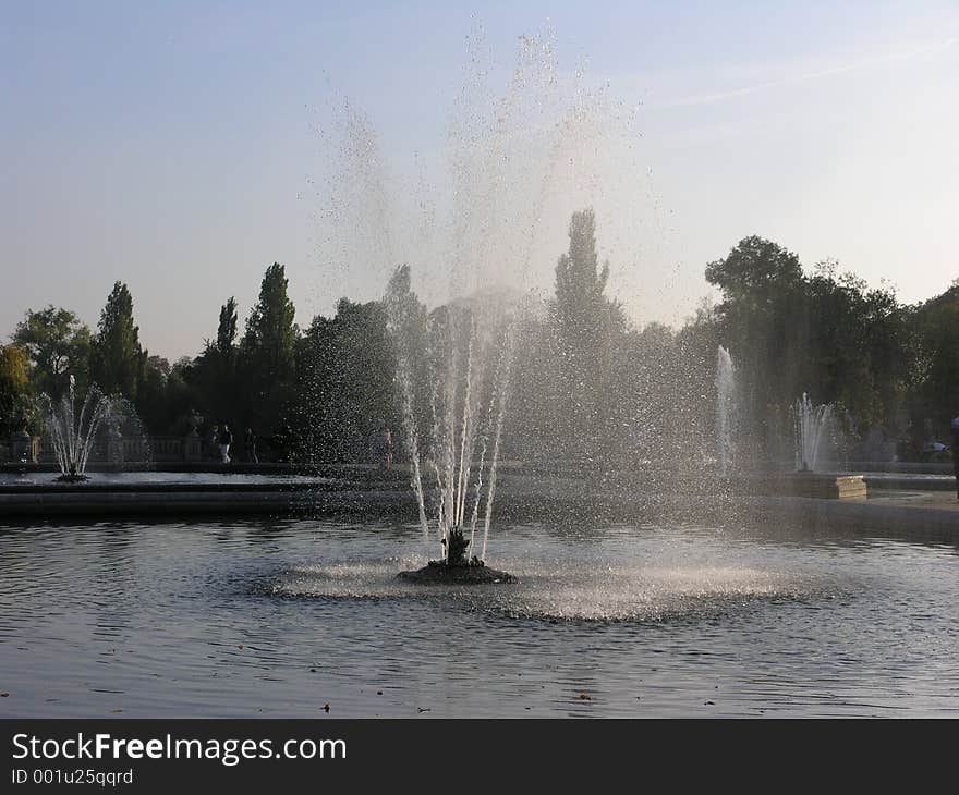 Fountains in the park